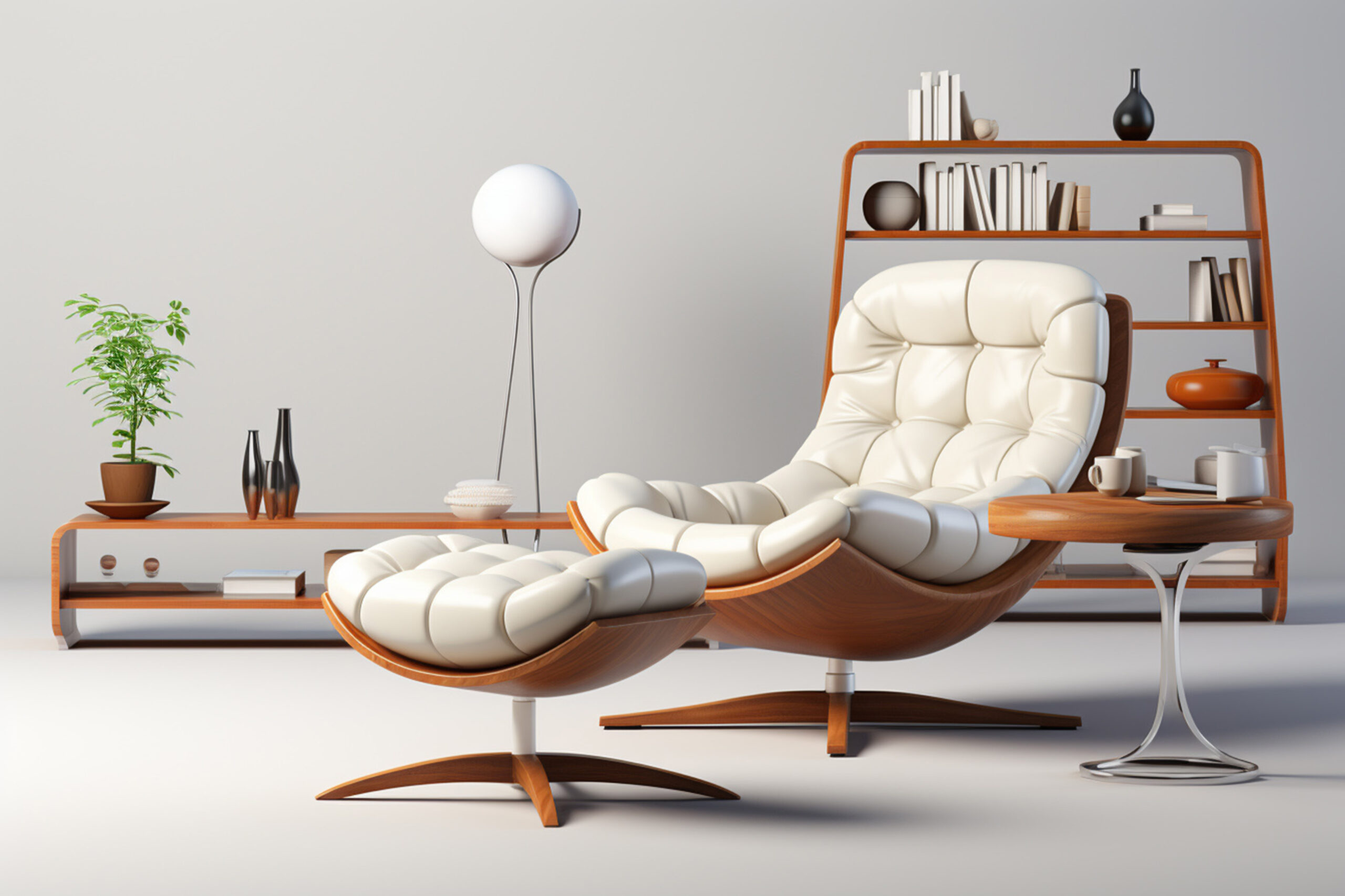 Fauteuil avec repose-pieds